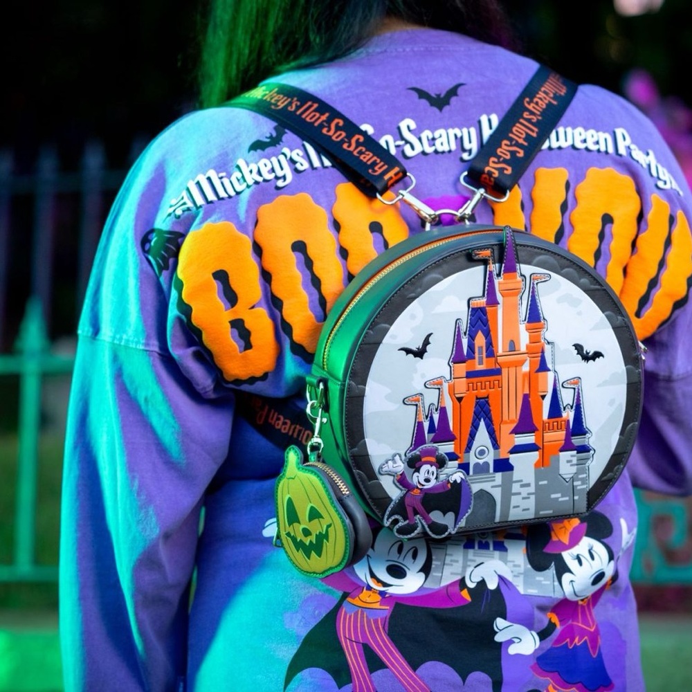 Disney Parks Loungefly Mickey's Not So Scary Halloween Backpack Convertible 🆕